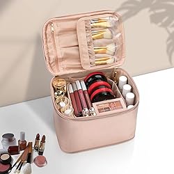 OCHEAL Makeup Bag, Large Travel Makeup Bag Cosmetic