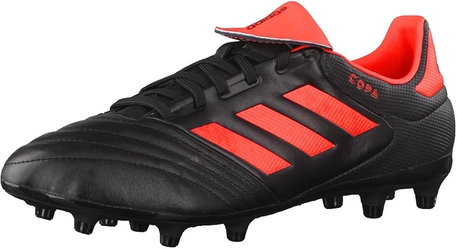 chuteira adidas vermelha e preta campo