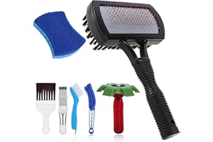 Aufind 7 PCS Different Air Conditioner Fin Cleaner kit, Brush Condenser Ac Coil Cleaner Air Refrigerator Fin Cleaner Evaporator Radiator Repair Clean Tool