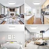 Defurhome 24W LED Ceiling Light 5000K IP54 Flush Mount 30cm White view 8