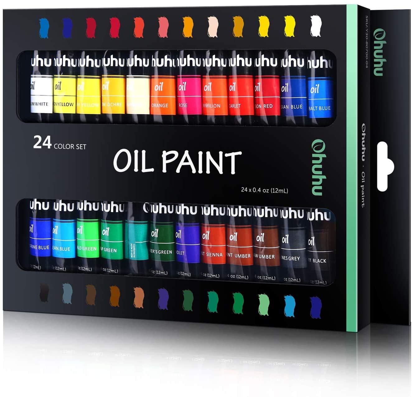 Ohuhu Oil Paint Set, 24 OilBased Colors, Artists Paints Oil Painting