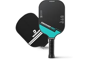 VINSGUIR Pickleball Paddle with Ideal Combination of Spin, Power & Control, Carbon Fiber 16mm with Foam Injected Walls for Optimizing The Sweet Spot, Pickleball Racket with Paddle Cover