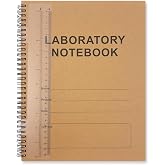 IWIZPRINT Carbonless Lab Notebook, 8.5x11 Inches 50 Sets Wire-O Bound | Translucent Cover, Back Pocket, Transparent Ruler &amp; 1/4 Inch Scientific Grid Pages for Lab Duplicate Recording