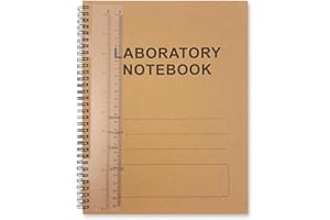Carbonless Lab Notebook (Scientific Grid Format), 8.5'' x 11'', 50 Sets of Pages, Duplicator Wire-O Bound, Laboratory Noteboo