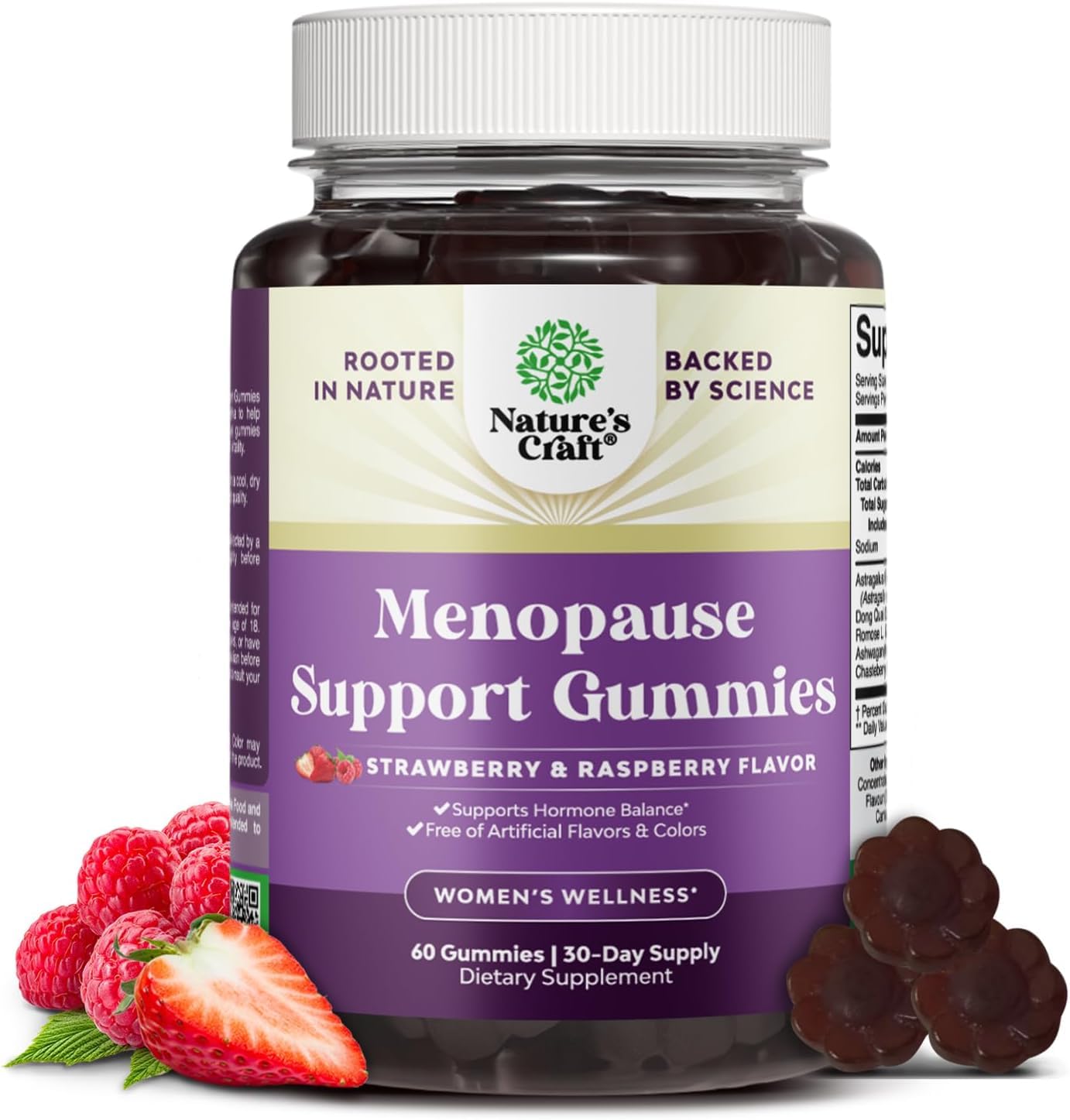 Menopause Support Gummies (Strawberry & Raspberry)