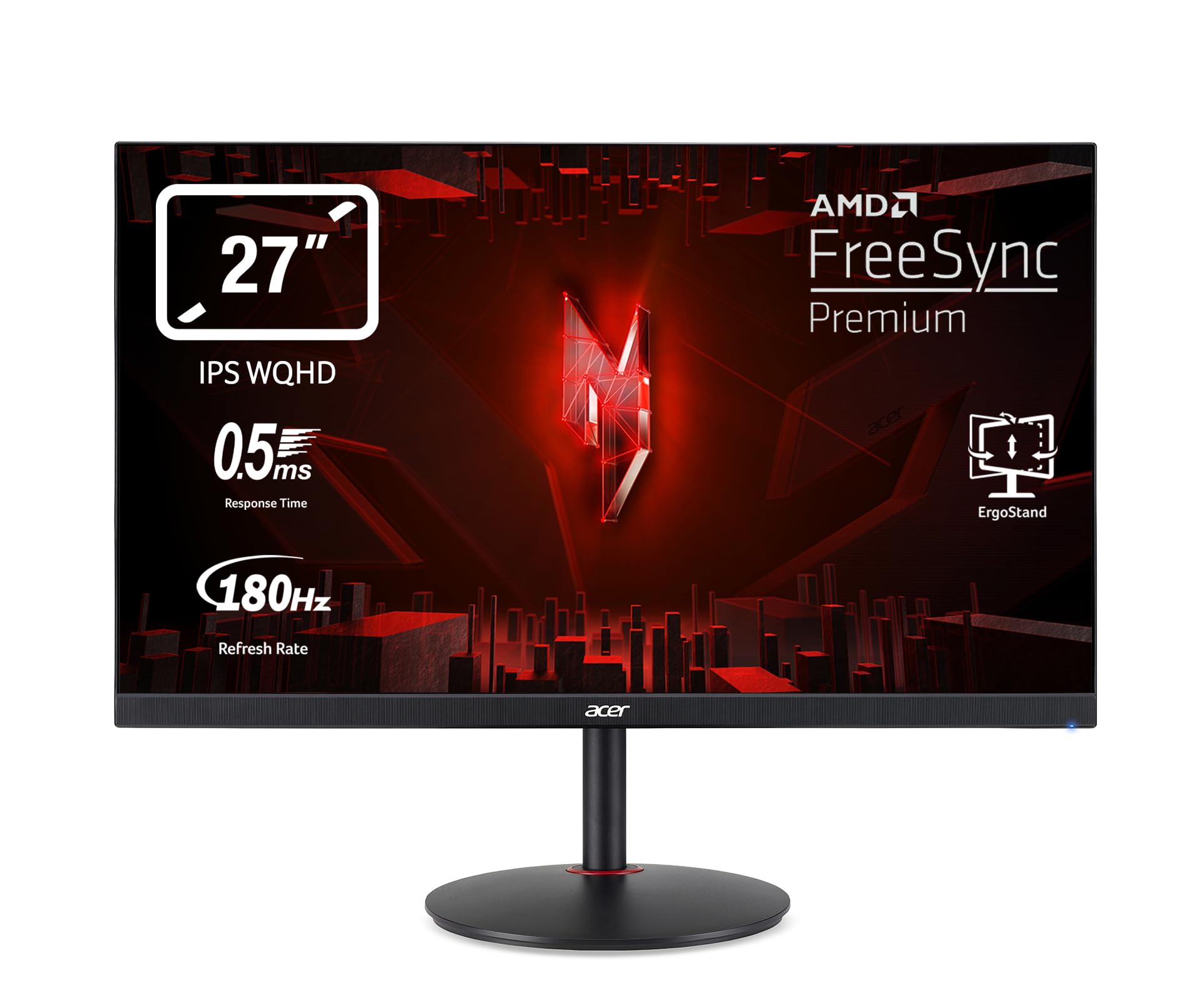 Acer Nitro XV271UM3 Gaming Monitor 27 Zoll (68,6 cm) WQHD, 180Hz
