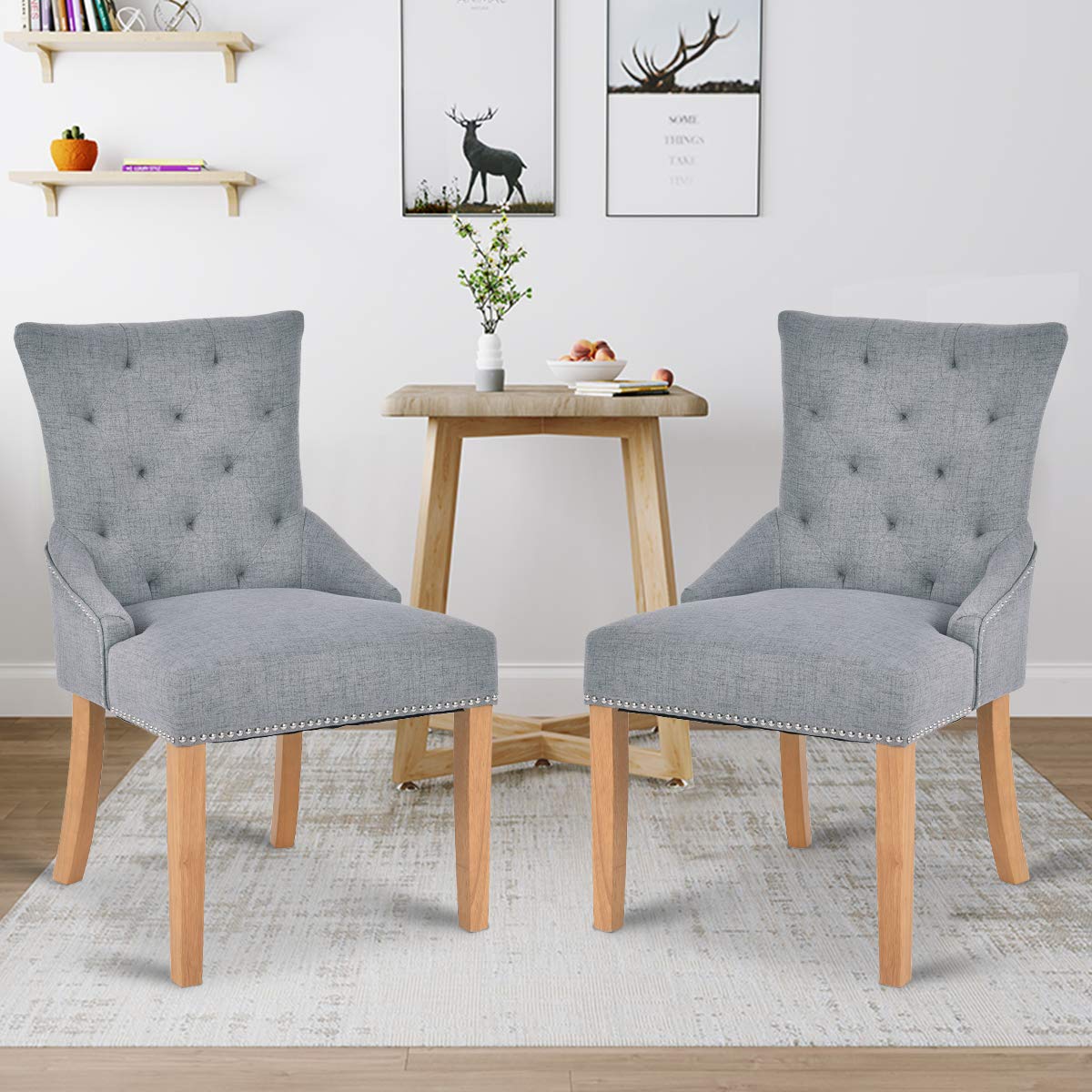 Best dark wood light colored dining chairs