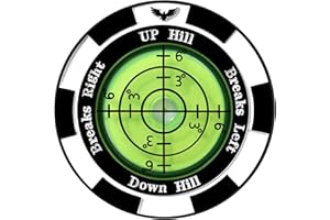 Yobbai SlopeVision Pro Golf Green Reader with Hat Clip, Horizontal Bubble Level & Golf Ball Marker – High Precision Green Reading Aid, Ideal Golf Gift for Men & Women