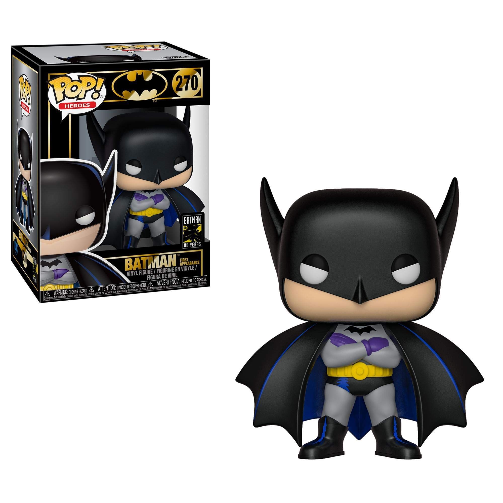 Funko POP! Heroes 80th-Batman 1st Appearance - (1939) - DC Comics - Collectable Vinyl Figure - Gift Idea - Official Merchandise - Toys for Kids & Adults - Comic Books Fans