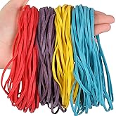Okomagix Large Rubber Bands Heavy Duty, 7 Inch, 100Pcs, Long Rubber Band | Rubber Bands Large for File Folders, Trash Can, Office Supplies, balloon arch or garland