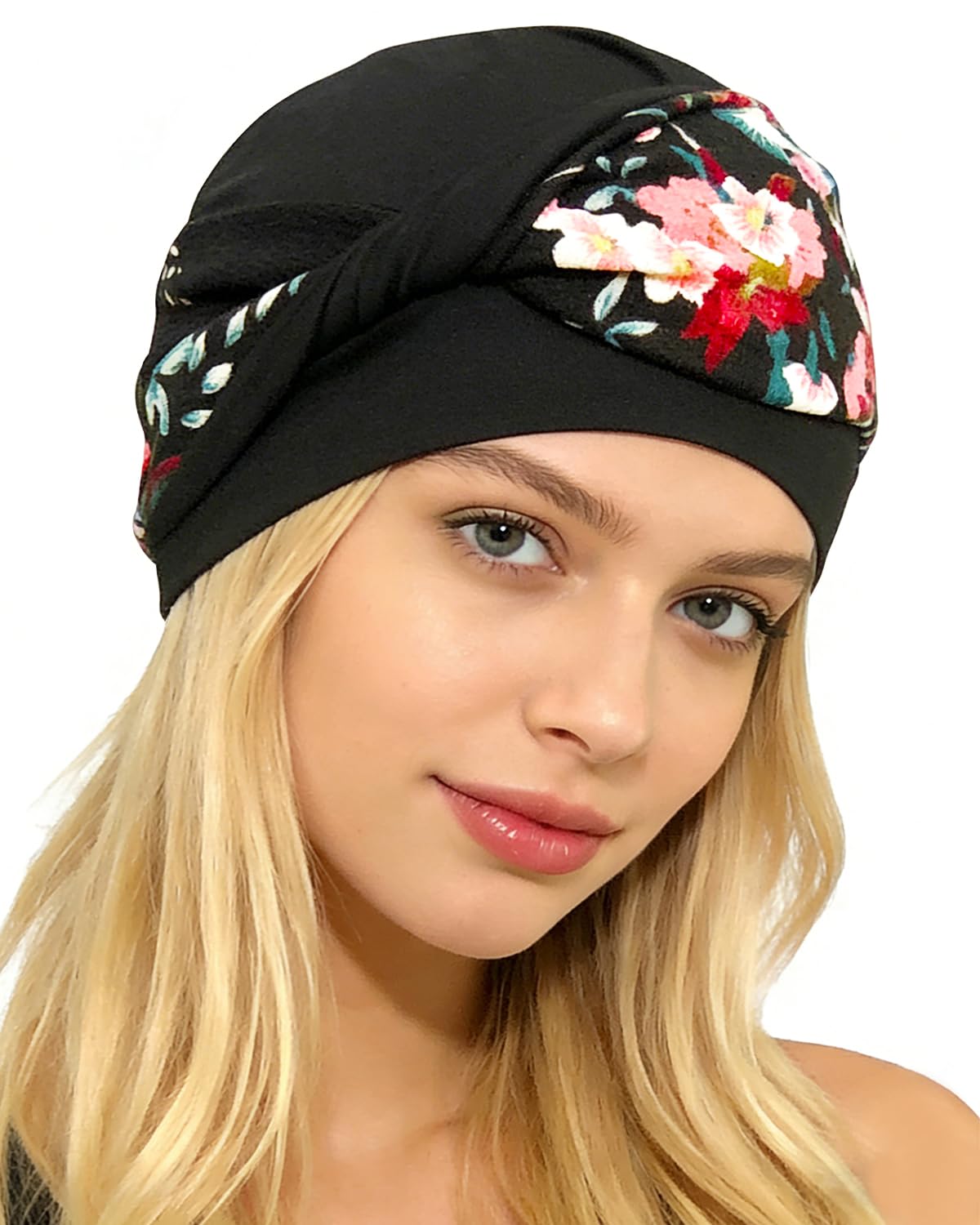 Photo 1 of ORKSEA Chemo Headwear for Women Knot Beanies with Stretch Elastic Turbans Soft Cancer Hats Head Coverings Scarf Headwraps