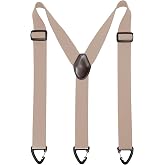 ZEAIFROOG 1.5 In Y Belt Loop Suspenders for Unisex Under Clothing with 3 Hooks.