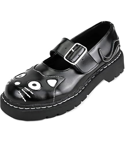 Amazon.com | T.U.K. Black TUKskin 3-Strap Round Toe Oxford Mary