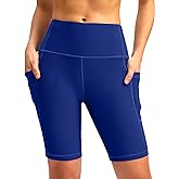 SANTINY Women's 8''/12'' High Waisted Swim Shorts with Pockets UPF50+ Long Board Swimming Shorts for Women with Liner