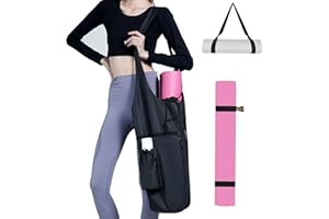 Uhawi Yoga Mat Bag, with Protective Layer& Water Bottle Pocket and Big Wet Pocket & Yoga strap & Large Capacity,Stylish & Functional Fitness Mat And Essential items for Women & Men