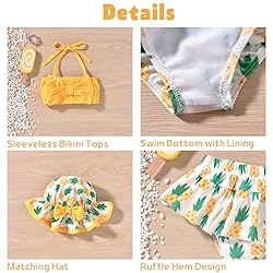 Toddler Baby Girls Swimsuit Pineapple Bikini Two