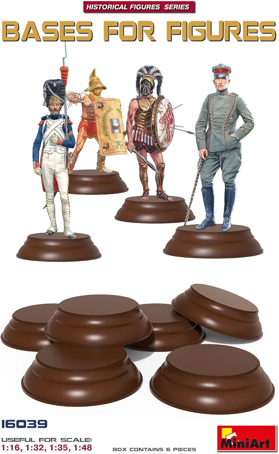 Miniart 1: 16 - Bases for Figures, Various, Various
