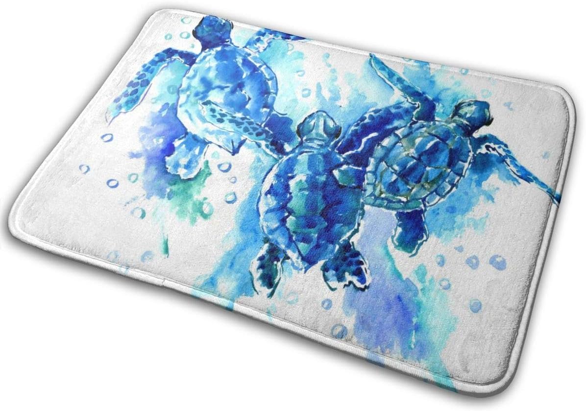 Sea Turtles Beach Door Mat Indoor Outdoor Entrance
