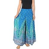 Lannaclothesdesign Palazzo Pants for Women Wide Leg Boho Harem Yoga Pants S M L XL Sizes