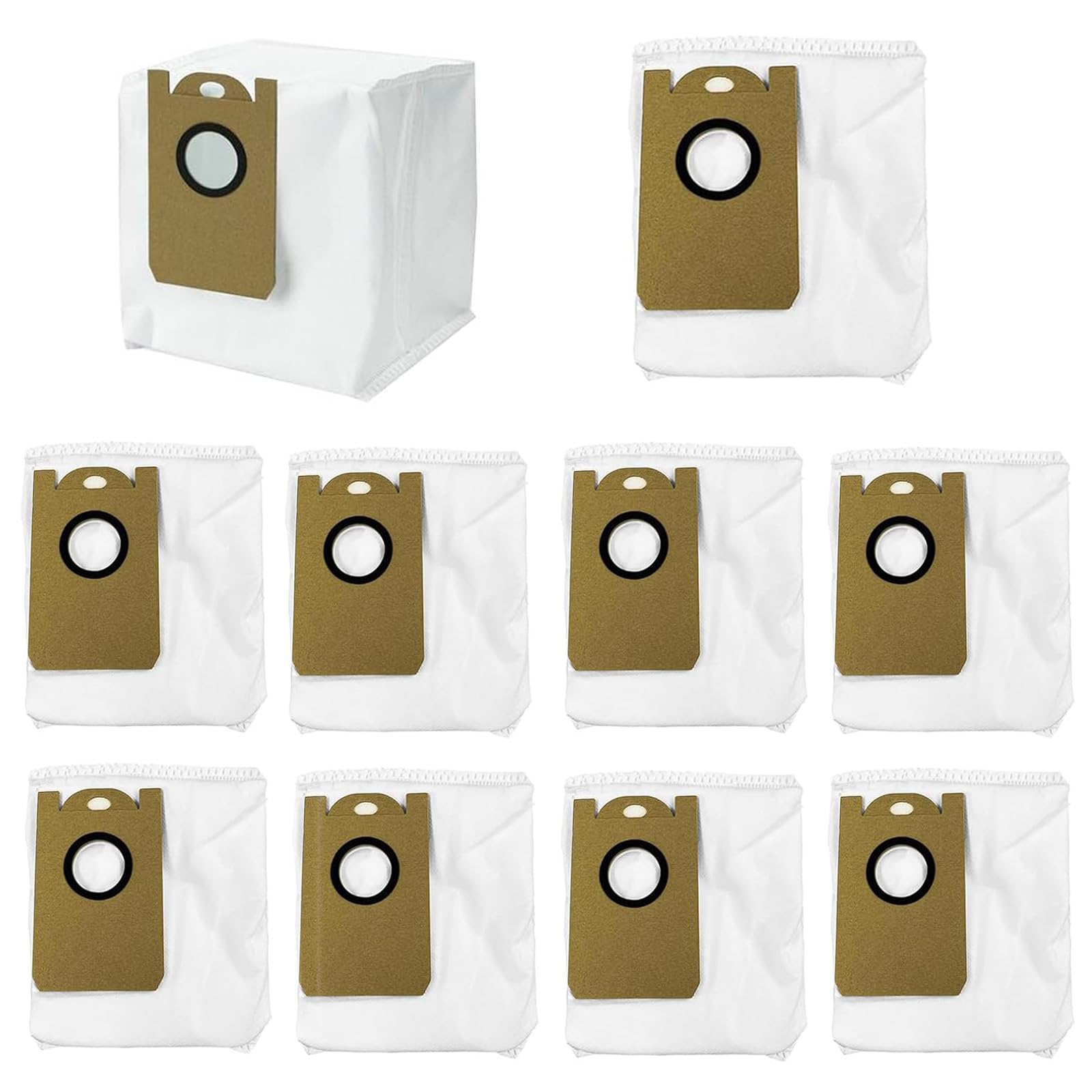 Photo 1 of 10 Pack Dust Bag Replacement Parts Fit for Laresar L6 Pro,Laresar L6 Nex, AIRROBO T10+,Honiture Q6 Pro, Neabot NOMO N2 Vacuum Cleaner