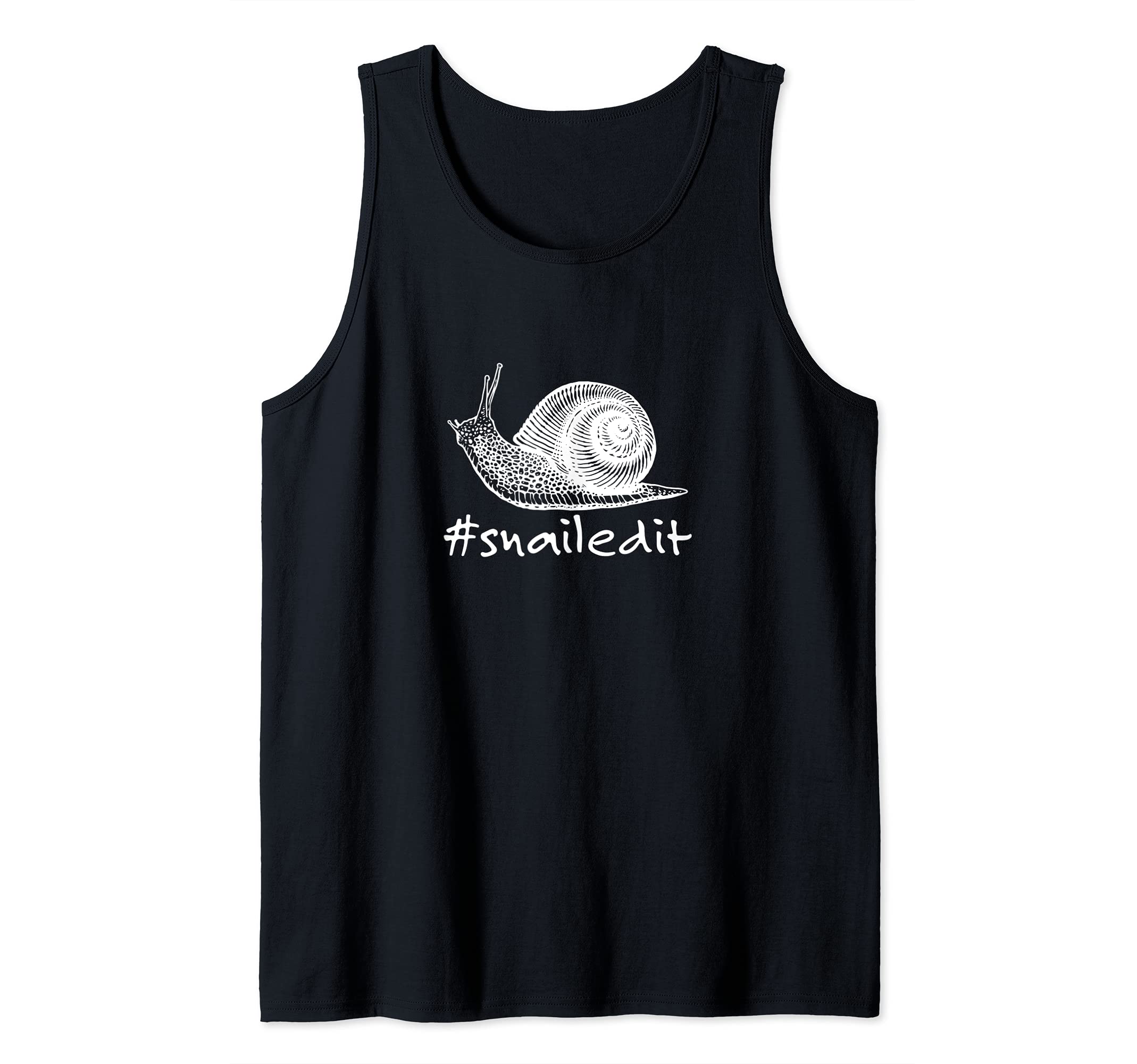 Snailed It, Funny Pet Snail Malacologist Tank Top
