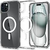 Spigen for iPhone 15/14/13 Case, Ultra Hybrid MagFit [Anti-Yellowing] [Compatible with Magsafe] - Clear