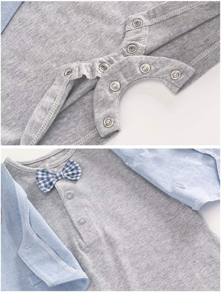3 6 Mois Bebe Garcons Costume Gentleman Romper Manches Courtes Combinaison Avec Nœud Papillon Mariage De Bapteme Festif Body Formel Tenues Bebe Vetements Eng Bouldermicrofinance Org