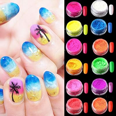 fluorescent nail powder