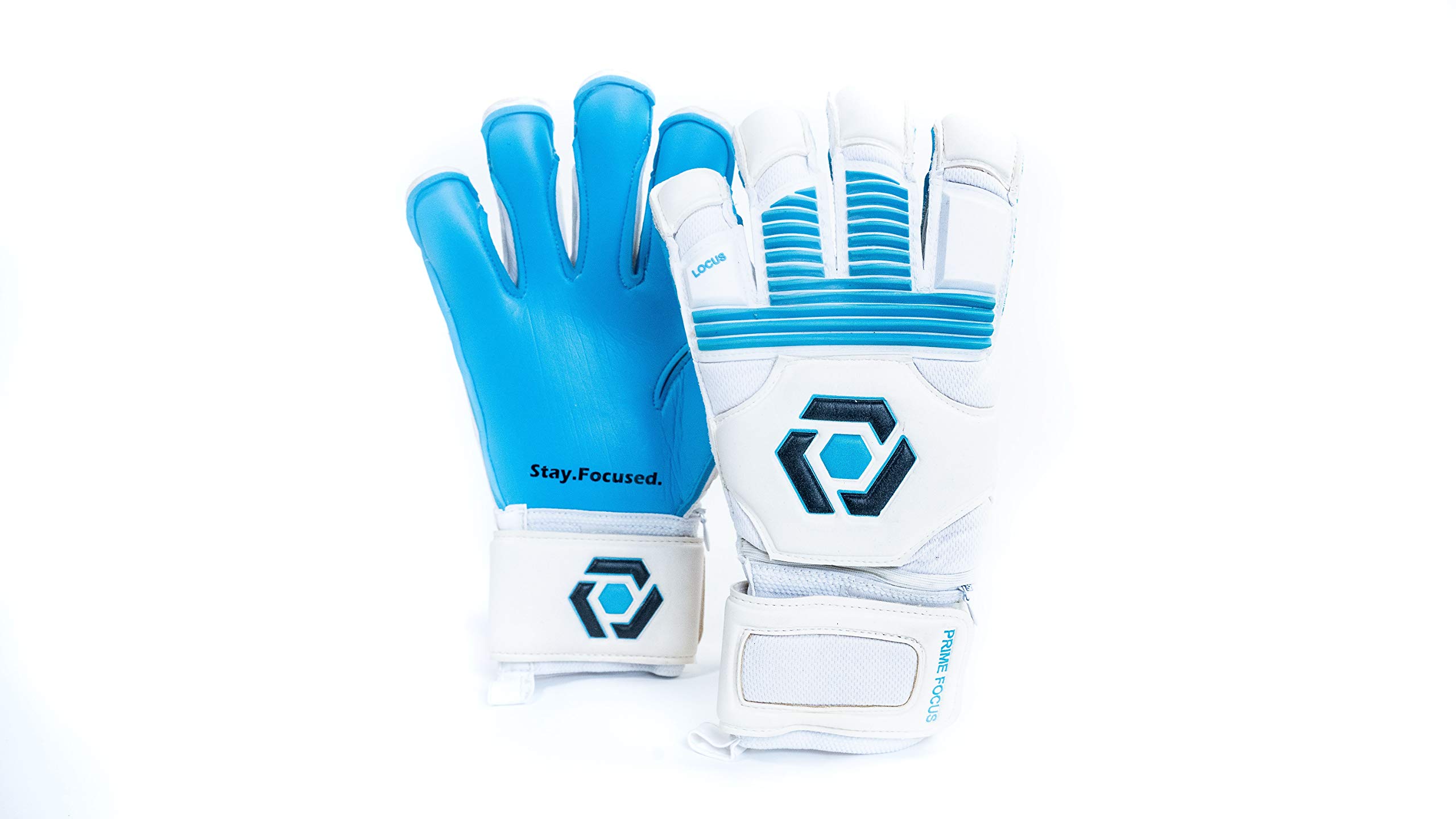 Prime Focus Goalkeeping Locus Pro Aqua Soccer Goalie Gloves Youth & Adult Goalkeeper Gloves (Sizes 6