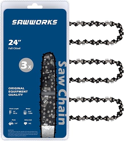 Amazon.com: KAKEI 24 Inch Chainsaw Chain 3/8