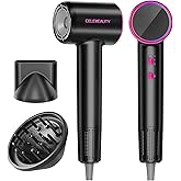 High-Speed Ionic Hair Dryer with Diffuser, 110k RPM Fast-Drying Blow Dryer | 0.86 lb Lightweight Design, 200M Negative Ions, Low Noise, Magnetic Concentrator, 2 Speeds &amp; 4 Heat Modes