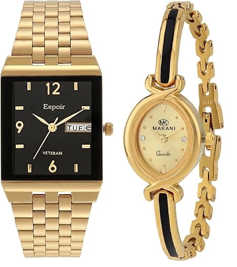 Analog Multi-Colour Dial Couple Watch - 1918 Sakshi