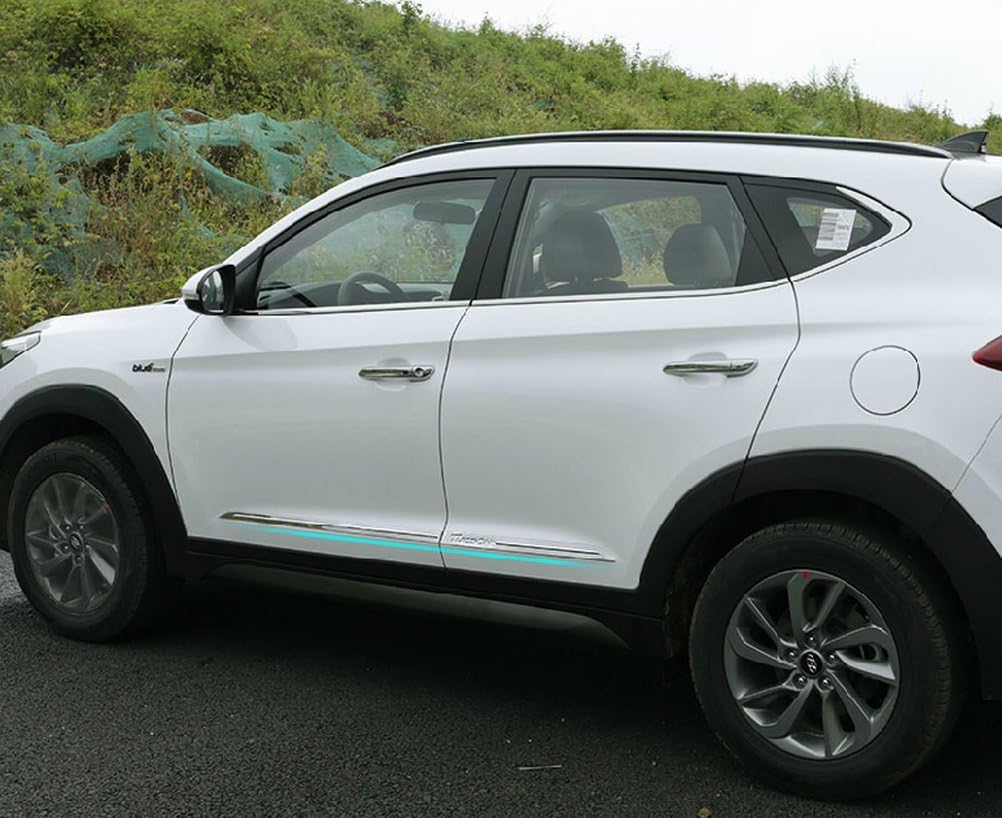 Generic Stainless Steel Side Door Body Molding Trims for Hyundai Tucson 2016