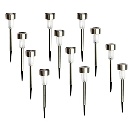 Amazon Com Solar Patio Lights 12 Pack Weather Resistant Multi