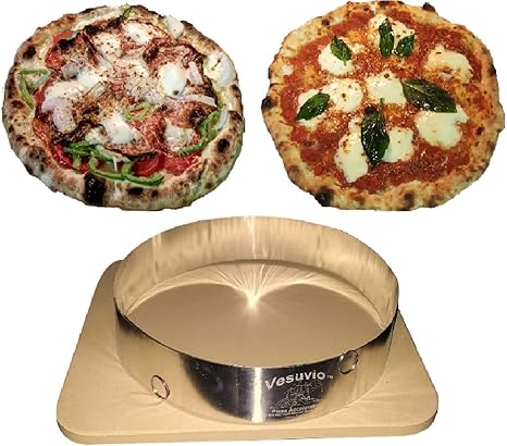 Amazon Com Vesuvio Pizza Accelerator Ring Make 90 Second Pizza In Your Home Oven Kitchen Dining