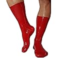 Lequida Brand New Red Latex Rubber Socks (one Size)