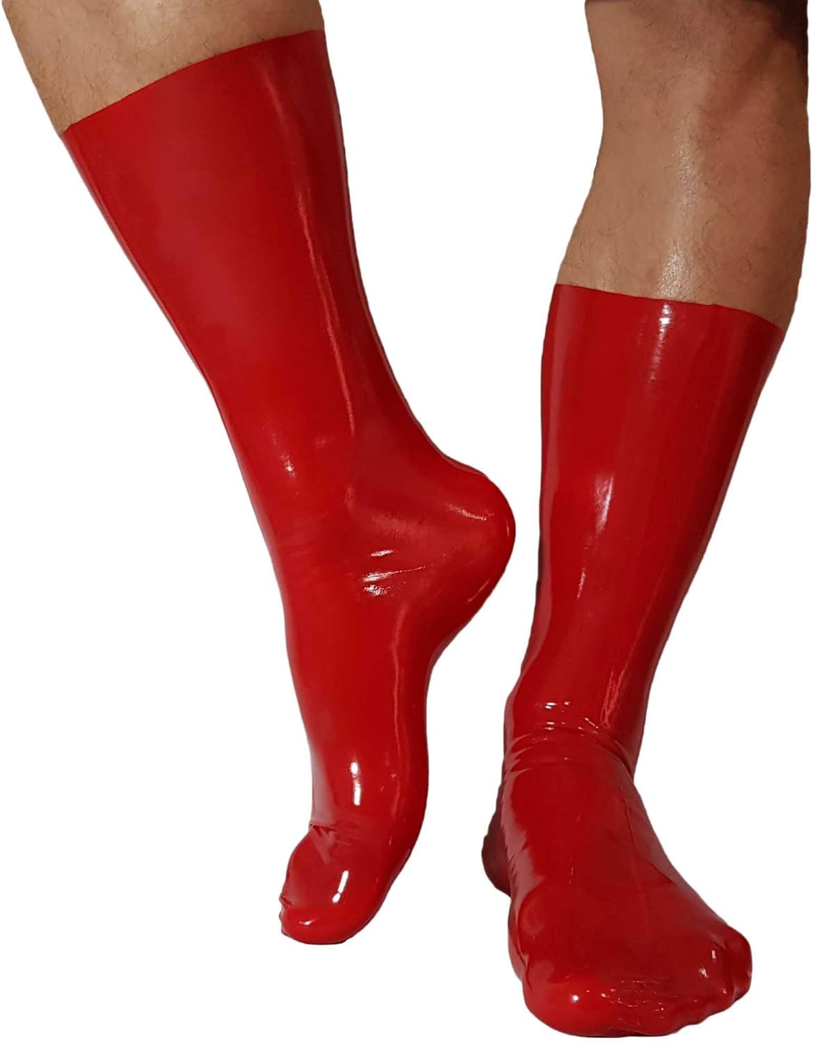 Brand New Red Latex Rubber Socks 