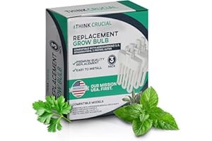 3 Grow Bulbs Compatible with AeroGarden Miracle-GRO B Part # 970904-0200,100340 & Models AeroGarden 3, 3SL, 3 Elite, 6, 7, Chef in A Box, Chef in A Box Elite (3 Pack) -by Think Crucial