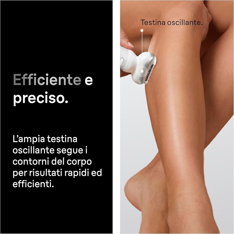 Silk-Épil 9 Epilatore Elettrico Donna, 9-041 Argento