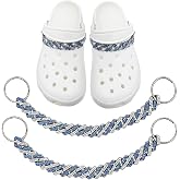 Koicarelife 2Pcs Bling Shoes Chains for Women, Goth Charms for Clog Sandals, Decoration, Accessories for Girls Man Teens Adults, Bling Charm for Birthday Party Favor Gifts