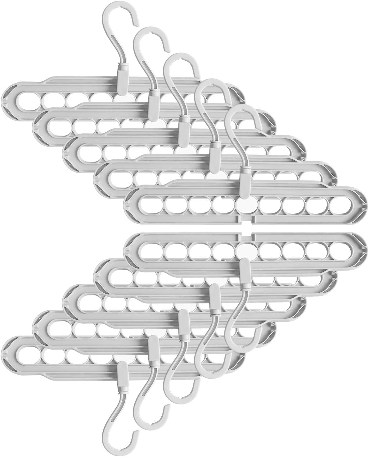 Kowth Multi-function Rotating Hanger,Anti-skid Folding Hanger for Space Saving Upgrade in 2019 10 Packs