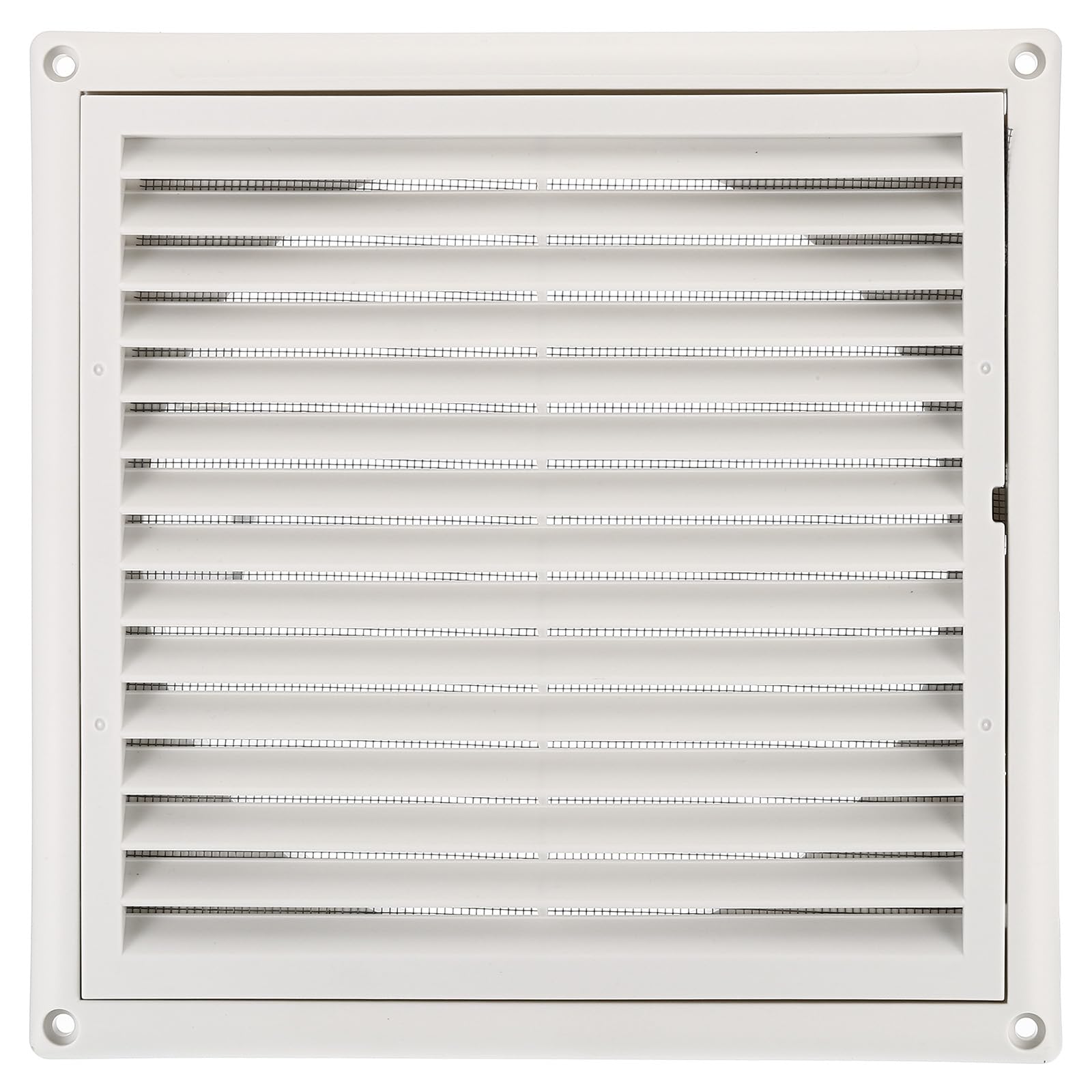 PATIKIL 8 Inch Dryer Vent Cover, Exterior Wall Exhaust Vent Air Grille Louvered Screen Mesh ABS Plastic for HVAC Kitchen Bathroom Outdoor