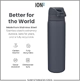 Ion8 600 ml Ash Navy Lightweight Stainless Steel Water Bottle view 5