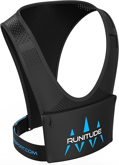 Runitude Running Phone Holder Vest Chest Pouch Light Straps Key Clip