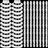 JaGely 48 Pieces Neon Party Supplies 24 Neon Gangster Hats 24 Pcs Feather Boas for Mardi Gras Carnival Glow Wedding Party