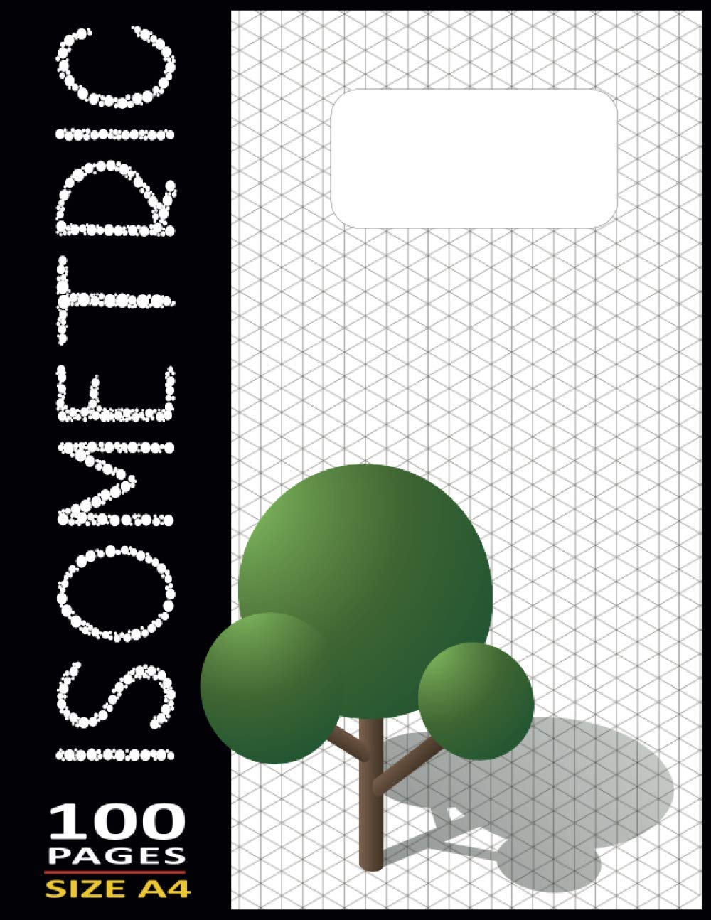 Isometric Drawing Book Orthographic Paper 3d Notebook Large 8.5"X11" Inches - 100 Numbered-Page