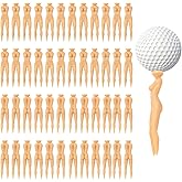 Zarique 50pcs Funny Golf Tees Lady Girl Golf Tees,3 Inch Plastic Golf Tees, Woman Golf Tees Golf Tees for Golf Training