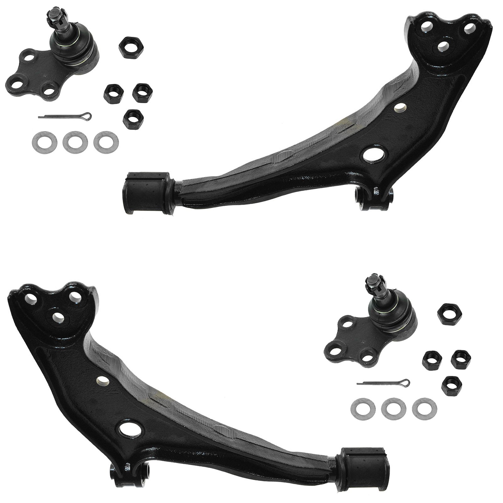 TRQ Front Lower Control Arm with Ball Joint Set