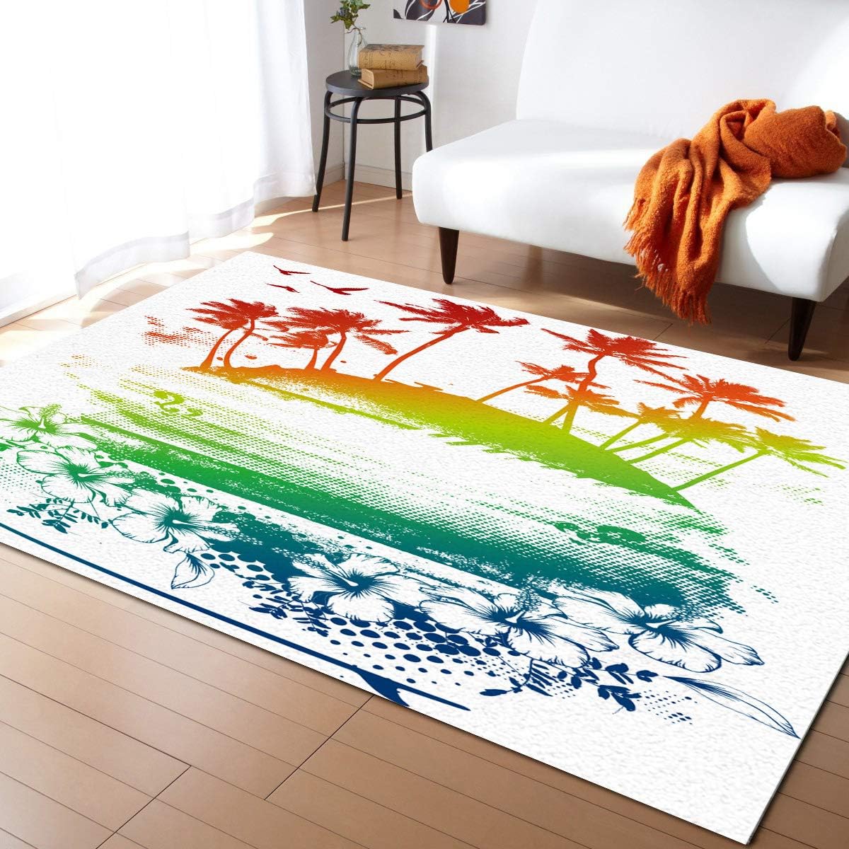 Island Large Area Rugs 3' x 5', Throw Carpet Floor Cover