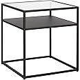 Ada 20'' Wide Square Side Table in Blackened Bronze